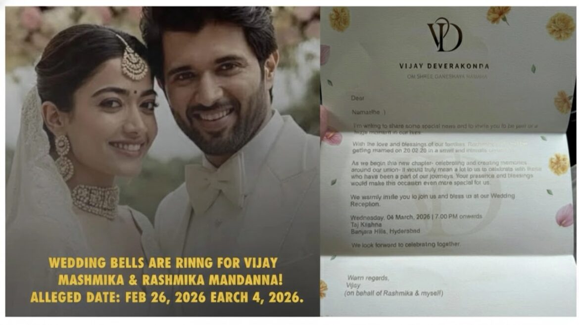 విజయ్ దేవరకొండ మరియు రష్మిక మందన్న ఆరోపించిన ఆహ్వాన ఉపరితలాల తర్వాత తాజా పెళ్లి పుకార్లను రేకెత్తించారు
