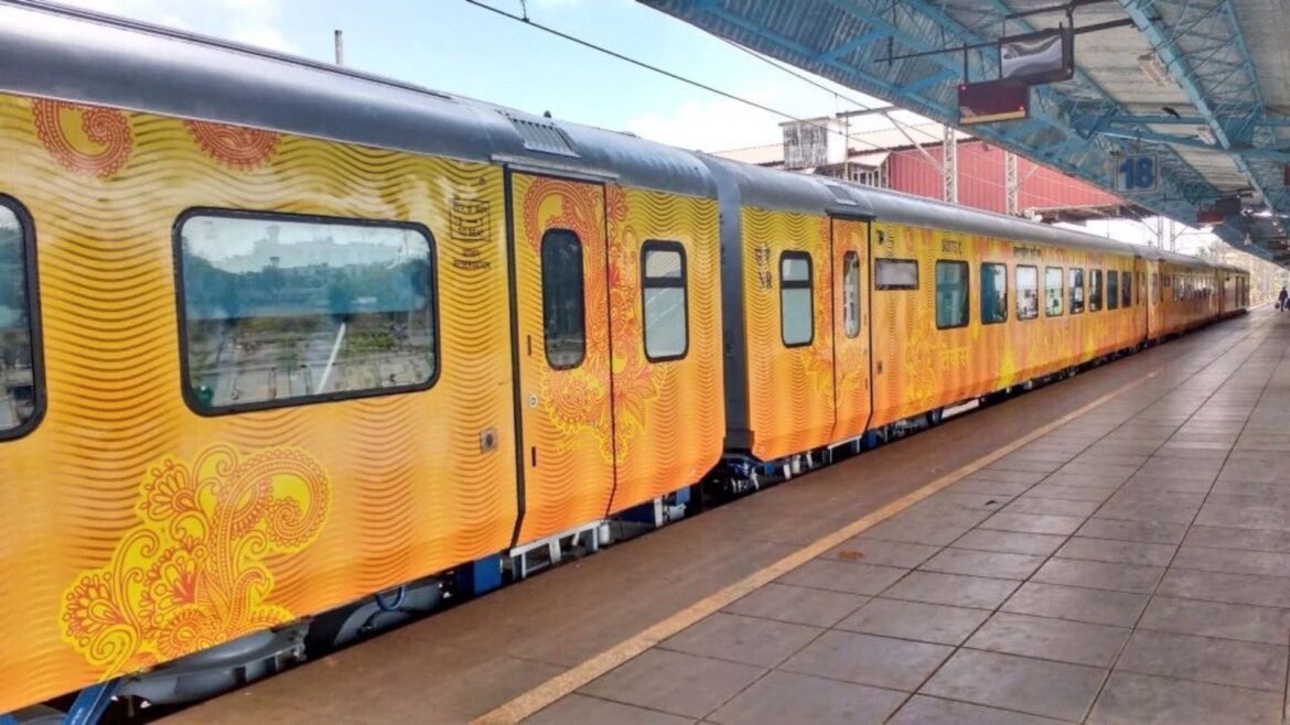 Tejas Express is a semi high speed train having modern on board facilities and enhanced passenger comfort.