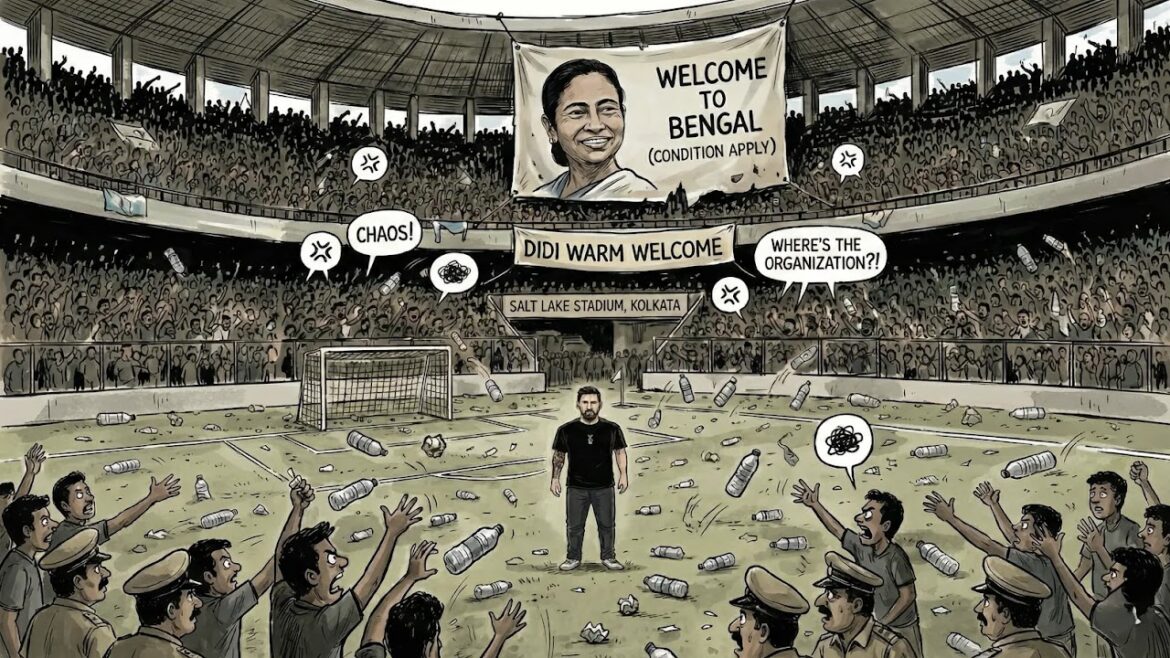 లియోనెల్ మెస్సీ పర్యటన సందర్భంగా కోల్‌కతా సాల్ట్ లేక్ స్టేడియంలో గందరగోళం
