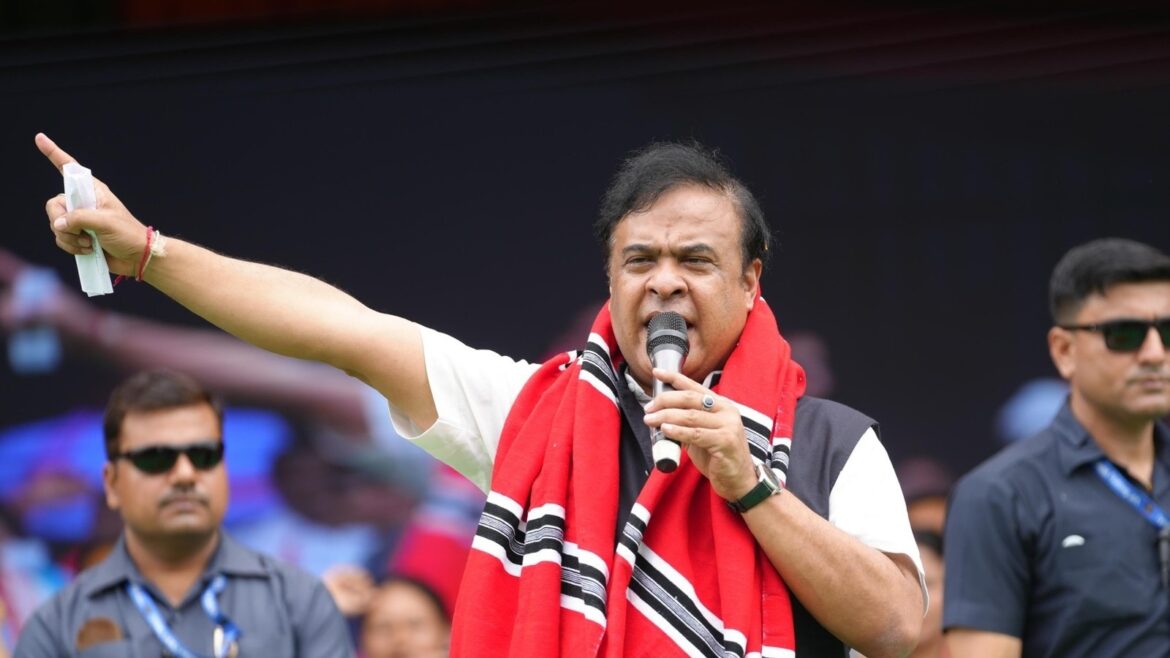 The video, uploaded on Saturday with the caption “Point blank shot”, shows an image of Sarma shooting at a photograph of the two men