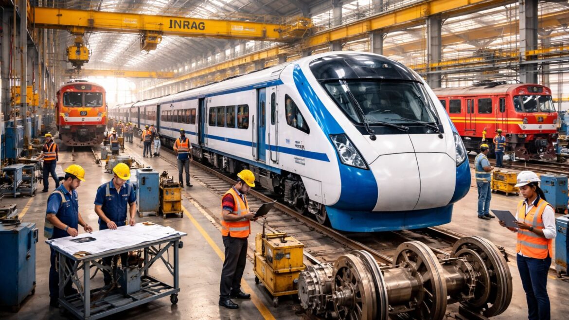 Railways production units modernisation has been recommended by a parliamentary panel to help meet rolling stock targets and improve manufacturing capacity and efficiency. (Image generated using AI)