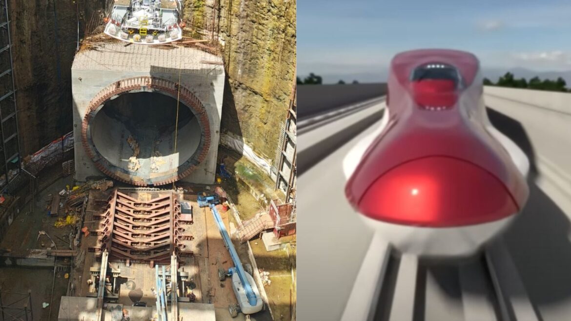 Mumbai-Ahmedabad Bullet Train: TBM assembly begins for 16 km tunnel (Image: NHSRCL)