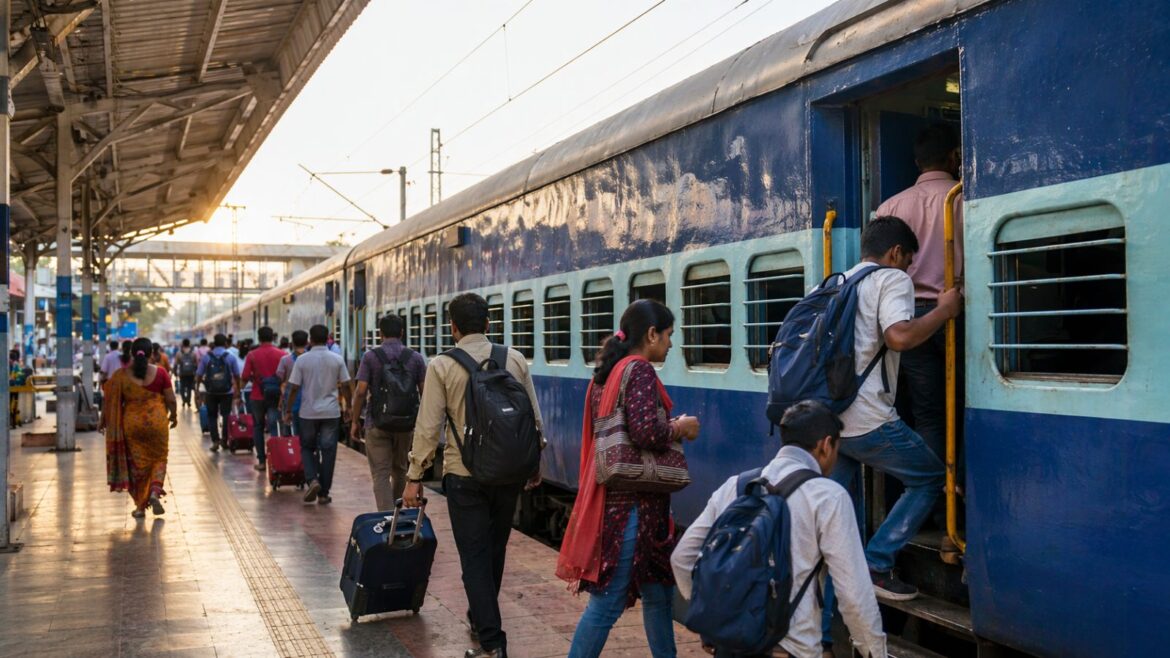 Indian Railways reservation chart process determines ticket confirmation status through multiple stages, including first and final chart preparation before train departure. (Image generated using AI)
