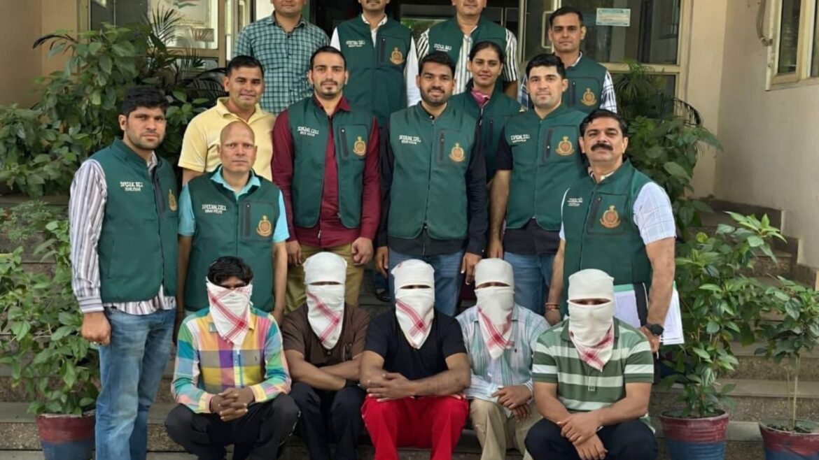 Six accused arrested by NR (northern range) of Special Cell (Express Photo)