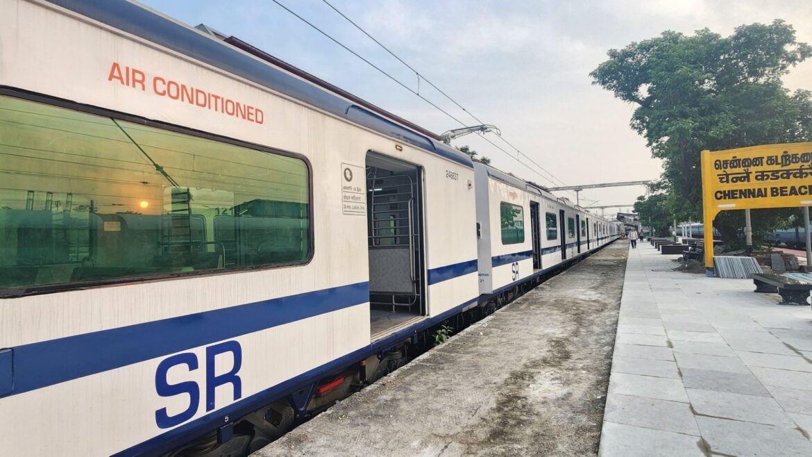 Southern Railway revises Chennai local train timetable from June 1; Over 200 suburban trains affected on Chennai Beach-Chengalpattu route (Image: Southern Railway)